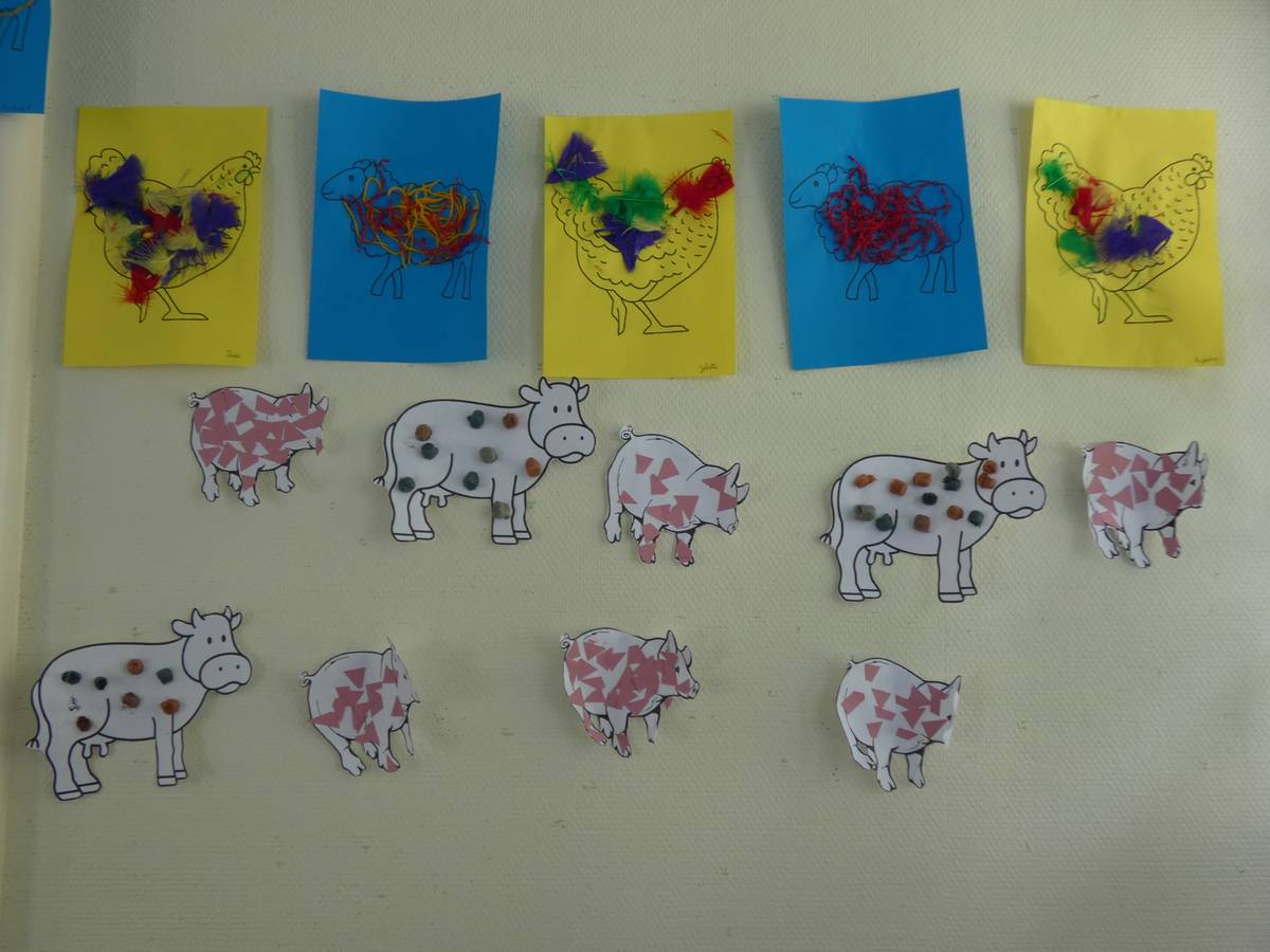 Idee d'activité manuelle enfant : decoration animaux de la ferme